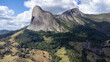 © Gastrono - Aerial drone view of Pedra Azul in Domingos Martins, Espírito Santo – scenic mountain and natural landscape