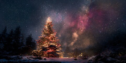 Wall Mural - Christmas tree.