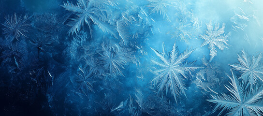Wall Mural - Frost background with Copy Space