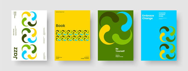 Canvas Print - creative flyer template. geometric book cover layout. modern poster design. background. business pre