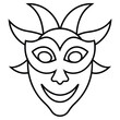 © SreeAtul - festive mask line art icon