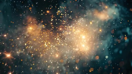 Wall Mural - Dynamic explosion in a vibrant, celestial setting.