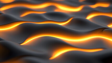 Wall Mural - abstract design of flowing, glowing lines on a textured surface.