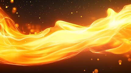 Wall Mural - abstract fire-like flow against a dark background.