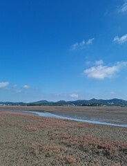 Wall Mural - This is a view of Korea's west coast with chilmyuncho.