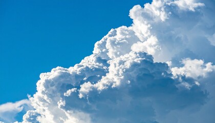 Poster - _blue sky with cloud closeup.