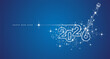 © simbos - New Year 2026 line design sparkler firework champagne shining white blue vector