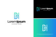 © tasehsinau - Abstract letter B and H logo design concept