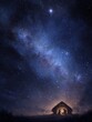 © Johannes - starry night sky with the nativity scene and the birth of jesus christ blending astronomy and spirit