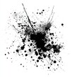 © gerdakut - Abstract ink splatter, monochrome design