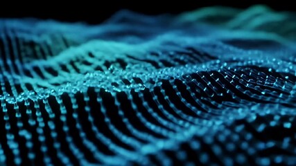 Abstract Blue Wavy Digital Texture Background with Modern Light and Art Design
