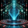 © JY - Futuristic Neon Constellation Energy Altar