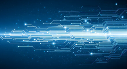 Digital connectivity background Futuristic design with circuit board elements and glowing lines ideal for tech and network concepts in digital communication