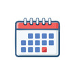 © toni - Modern Cartoon Calendar Icon Design
