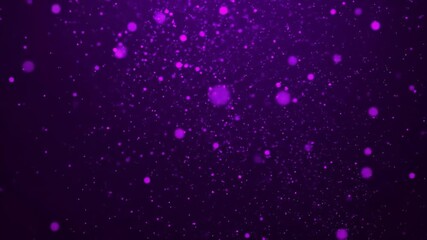 Abstract purple bokeh particles