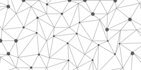 Technology abstract white digital background of connected dot with black line .many squares and rectangle shapes .Internet connection network high digital technology with connecting points and