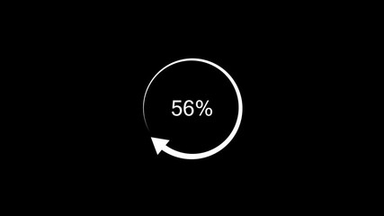 Circle Loading Animation, Round Progress Bar, Beautiful Circular Loader Icon, Futuristic Loading Motion Graphic, Elegant UI UX Design, 4K Video Effect
