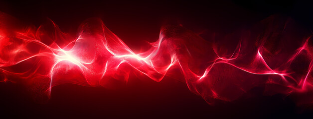 Wall Mural - Abstract Red Energy Flow