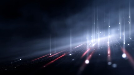 Wall Mural - abstract light beams create a dynamic visual effect in this digital artwork. the scene showcases vib