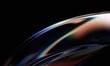 © VAlex - Abstract glass shape with neon reflections, 3d render