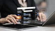 © จุฑารัตน์ เจริญวงษ์ - SEO optimization dashboard with search rankings and analytics interface