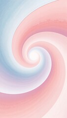 Wall Mural - pastel abstract spiral radiating outward forming calming curves in watercolor tones fading into infi