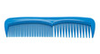 © BESTinvention - Isolated blue plastic hair comb for styling and detangling hair for personal grooming and hygiene use at isolated  white background