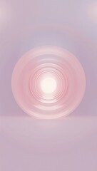 Wall Mural - minimalist pastel spiral circles radiating outward gently glowing softly with harmony balance and ca