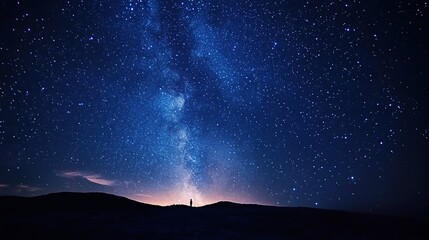 starry night sky with stars