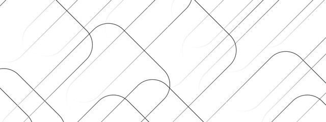 Wall Mural - abstract white and gray overlap triangle geometric technology design. minimal rectangle randomly arr