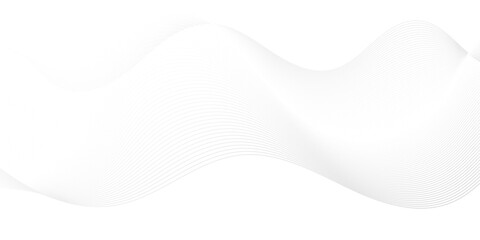 Wall Mural - vector wave digital white and gray blend futuristic technology flow tech transparent line stripe ene