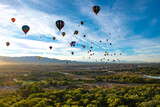 hot air balloon in flight