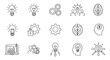 © MdMostafa - Collection of line icons representing ideas and innovation concepts