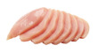 © roza.png - Closeup of sliced raw chicken breast isolated on transparent background, showcasing its freshness, texture, and suitability for various culinary preparations and healthy meals