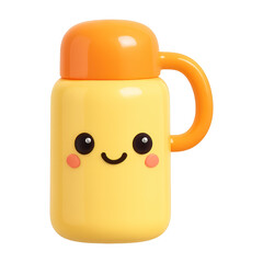 Wall Mural - png cute smiling mug illustration