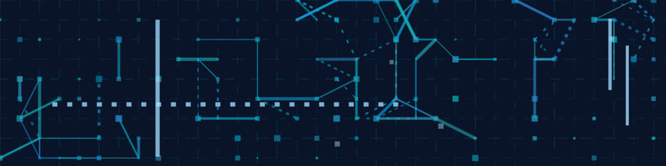 Futuristic vector tech background with abstract geometric line pattern.