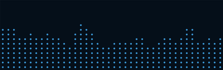 Minimalist vector tech background with blue dot pattern design.