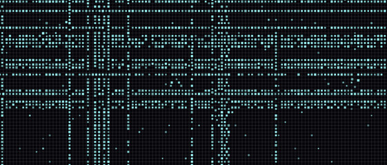 Futuristic digital grid pattern for innovative technology backgrounds.