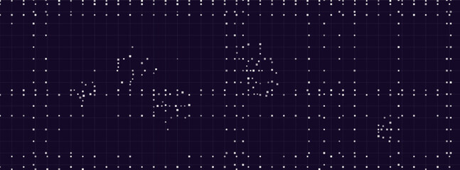 Digital vector tech background with grid pattern and dotted design.