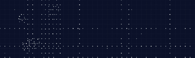 Digital grid pattern with abstract dot matrix vector tech design.