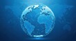 © Hyper Creative - Dynamic global network connecting continents, representing innovation and digital communication.