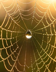 Dewdrop on spiderweb (1)