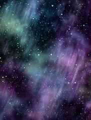 Wall Mural - Cosmic nebula with glowing stars background