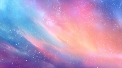 Wall Mural - Cosmic nebula with glowing stars background