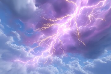 Wall Mural - Abstract background with lightning