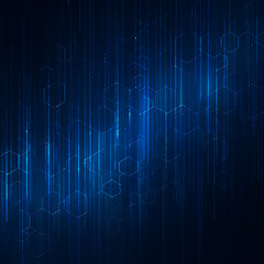 dynamic blue digital network abstract background, perfect for technology, data, and future-focused d