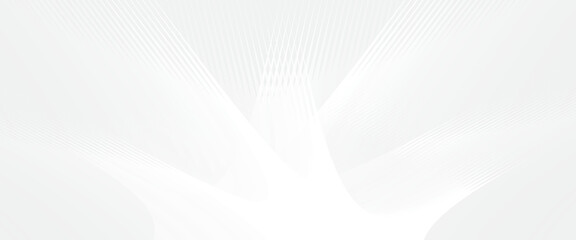 Wall Mural - modern white gradient background geometric design on a clean white surface.