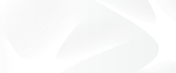 Wall Mural - modern white gradient background geometric design on a clean white surface.