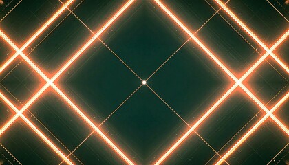 Wall Mural - A pulsating red laser beam moves vertically across the frame, casting a faint, heat-induced shimmer. The dark, blurred backdrop adds depth, while the spacious right side is left open for graphics. The