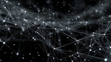 Minimalistic geometric mesh network background with seamless monochrome pattern, subtle and clean design, modern digital concept, abstract tech texture, structured layout and futuristic aesthetic